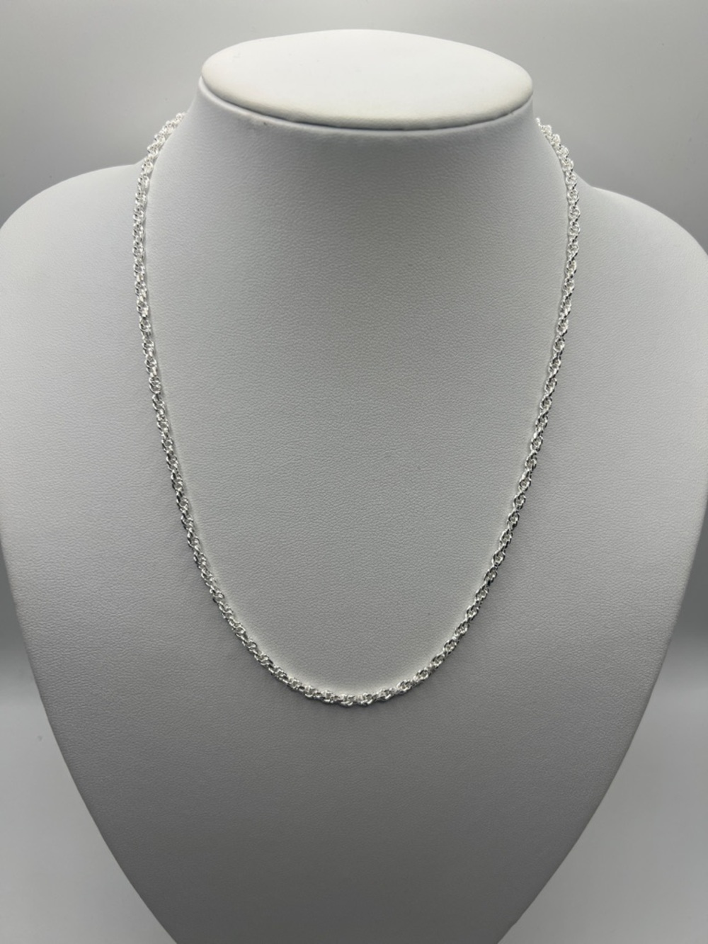 And Now This Classic Silver Plated Rope Chain Necklace